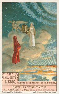 Dante, İlahi Komedya, Liebig kartı, 20. yüzyıl başı (kromo) by European School