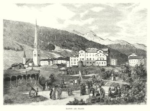 Davos am Platz (gravür) by European School