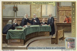 Mahkemede İngiliz jüri üyelerine beyaz eldiven dağıtımı by European School