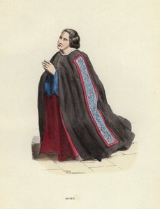 Doyen (renkli gravür) by European School