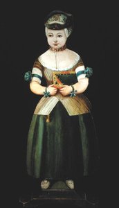 Genç Kızın Kukla Tahtası (gemide yağ) by European School