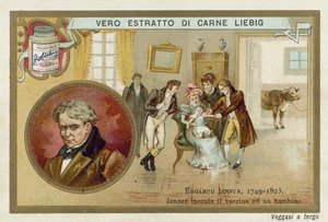 Edward Jenner, çiçek hastalığına karşı bir aşı bulan İngiliz doktor ve bilim adamı by European School