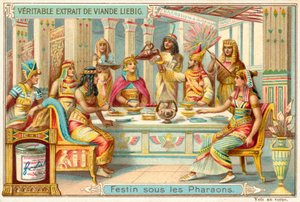 Eski Mısır firavunları altında bayram (chromolitho) by European School