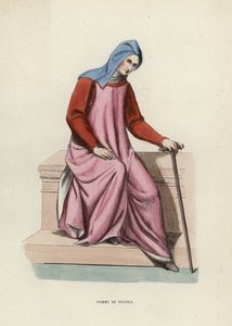 Halkın Kadını (renkli gravür) by European School