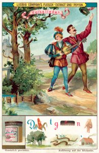 Halk şarkısı (chromolitho) by European School