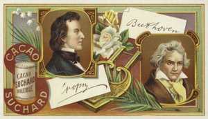 Frederic Chopin ve Ludwig van Beethoven by European School