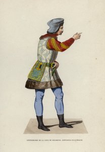 Mahkeme Beyefendisi Sigismund, Almanya İmparatoru (renkli gravür) by European School