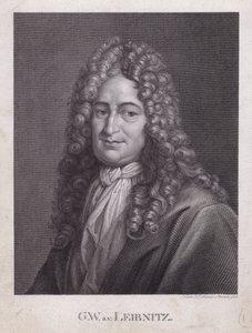 Gottfried Wilhelm Leibniz, Alman filozof, matematikçi ve bilge (gravür) by European School