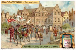 Yeşil Kapı, Danzig (kromolitho) by European School