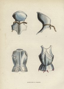 Boğazlar ve Göğüs Zırhları (renkli gravür) by European School