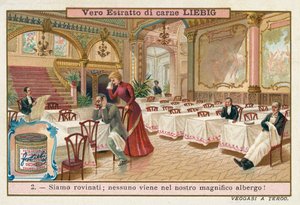 Müşteri eksikliğinden umutsuzluğa kapılan otelci (chromolitho) by European School