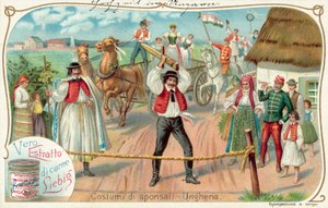 Macar düğünü (chromolitho) by European School