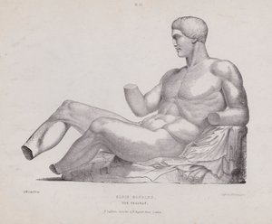 İnsanın Dış Formlarının Anatomisi için İllüstrasyon: Elgin Mermerleri, Theseus (lito) by European School