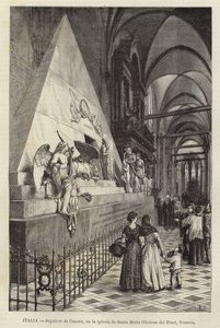 İtalya - Canova Mezarı, Santa Maria Gloriosa dei Frari, Venedik kilisesinde