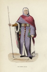 İngiliz Ceza Hakimi (renkli gravür) by European School