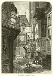 Büyük Saat, Rouen (gravür) by European School
