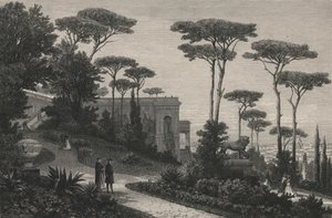 Le Monte-Pincio A Roma (gravür)