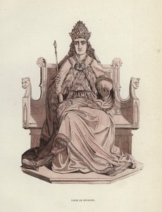 Bavyera Louis (renkli gravür) by European School
