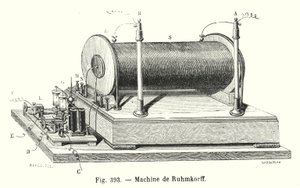 Machine de Ruhmkorff (gravür) by European School