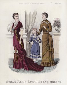 Myra'nın Paris Desenleri ve Modelleri (renkli gravür) by European School