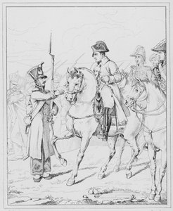 Napolyon: Efendim ma mere est vieille et infirme, efendim annem yaşlı ve halsiz bir kadındır (gravür) by European School