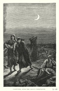 Gece vakti, Karakas Felaketinden sonra (gravür) by European School