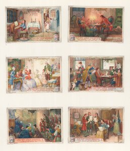Bir dizi Liebig kartı için orijinal sanat eseri: Mozart
