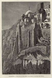 Filistin, Cedron selinden görülen San Sabas Manastırı by European School