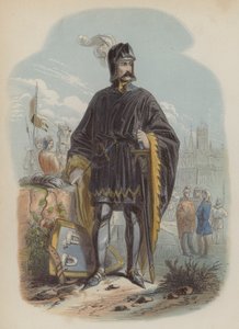 Philip van Artevelde, Flaman vatansever ve asi (renkli gravür) by European School