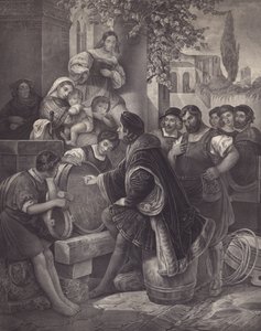 Raphael Bakire ve Çocuğu Çiziyor (lito) by European School