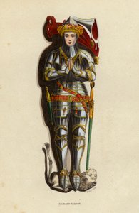 Richard Vernon (renkli gravür) by European School