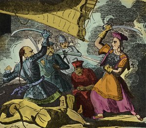 Shing Shi veya Ching Shih (1844 öldü). 19. yüzyılın Çinli korsan kadını. Amiral Kwo Lang