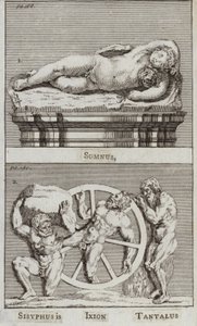 Somnus, Sisyphus, Ixion, Tantalus (gravür) by European School