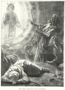 Çobanlara Görünen Melek (gravür) by European School