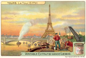 Eyfel Kulesi, Paris (chromolitho) by European School