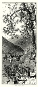 Torno, Como Gölü (gravür) by European School