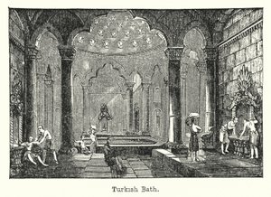 Türk Hamamı (gravür) by European School