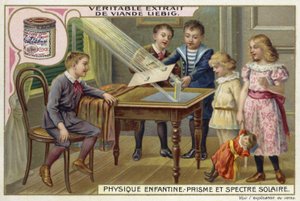 Güneş ışığının spektrumunu göstermek için bir prizma kullanma by European School