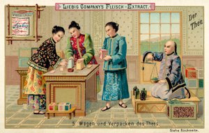 Çayın tartılması ve paketlenmesi (chromolitho) by European School