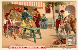 Şarap: Sherry (chromolitho) by European School