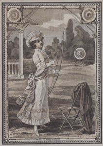 Okçuluk yapan kadın (lito) by European School