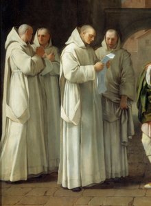Cartusian tarikatının kurucusu Aziz Bruno (1030-1101), Papa II. Urban