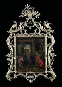 Bir İmparatorun Önünde Tartışan İki Filozof by Eustache Le Sueur