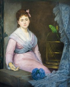 Tembellik, c. 1871-1872 (tuval üzerine yağlı boya) by Eva Gonzalès