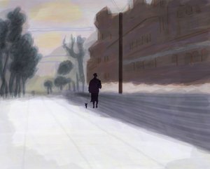 Prospect Park, Kar Sonrası Batı (dijital sanat) by Evan Sklar