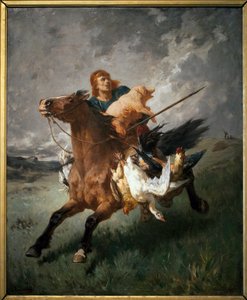 Bir Çapulcu - Evariste Vital Luminais (1822-1896), Tuval Üzeri Yağlı Boya
