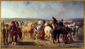 At Fuarı Tablosu Evariste Luminais (1822-1896) 1861 Nantes, Güzel Sanatlar Müzesi