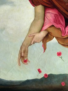 Gece ve Uyku, 1878, tuval üzerine yağlı boya, 27984 detayı by Evelyn De Morgan