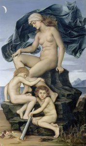 Uyku ve Ölüm, Gecenin Çocukları, 1883 by Evelyn De Morgan
