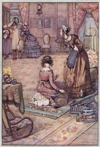 Bayan Gaskell tarafından Cranford için çizim (renkli taş) by Evelyn Paul